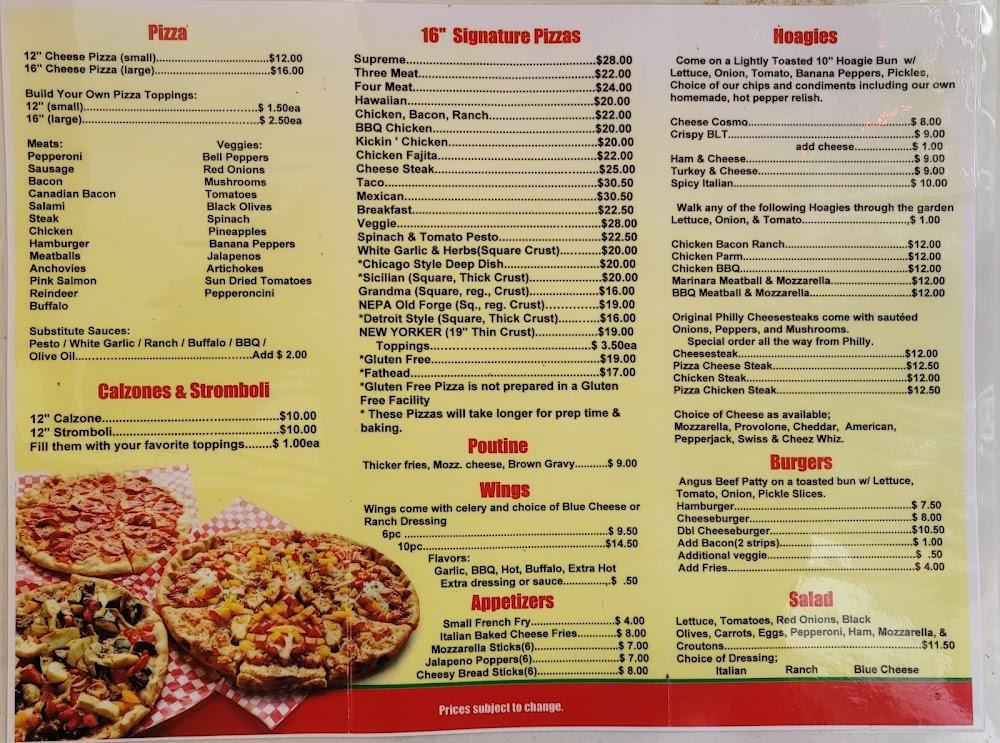 Wagner's Pizza Bus Menu image 1